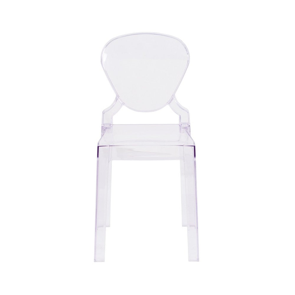 Ghost Chair with Tear Back in Transparent Crystal