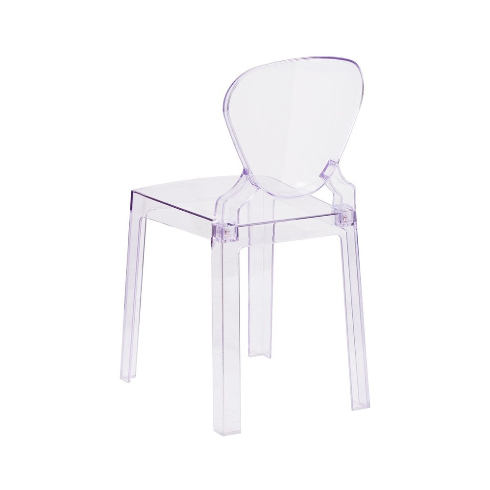 Ghost Chair with Tear Back in Transparent Crystal