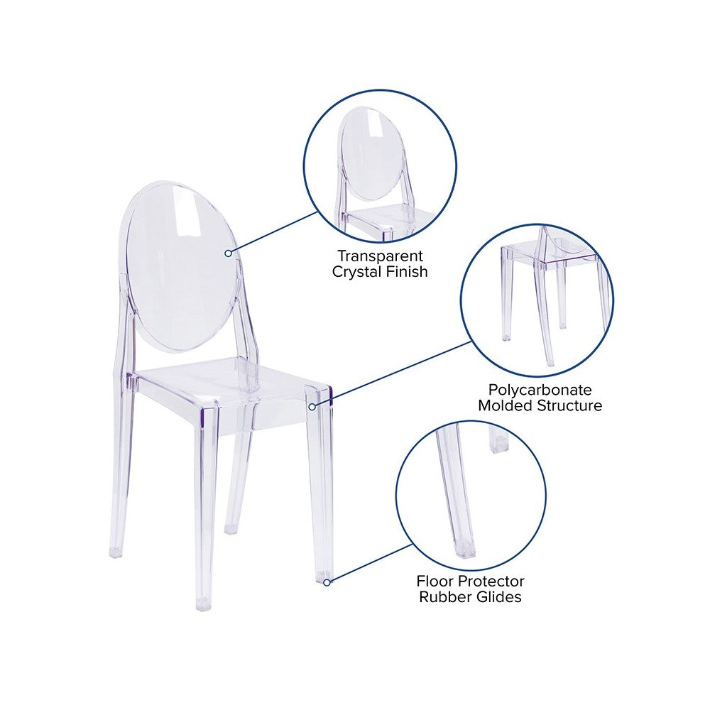 Ghost Side Chair in Transparent Crystal