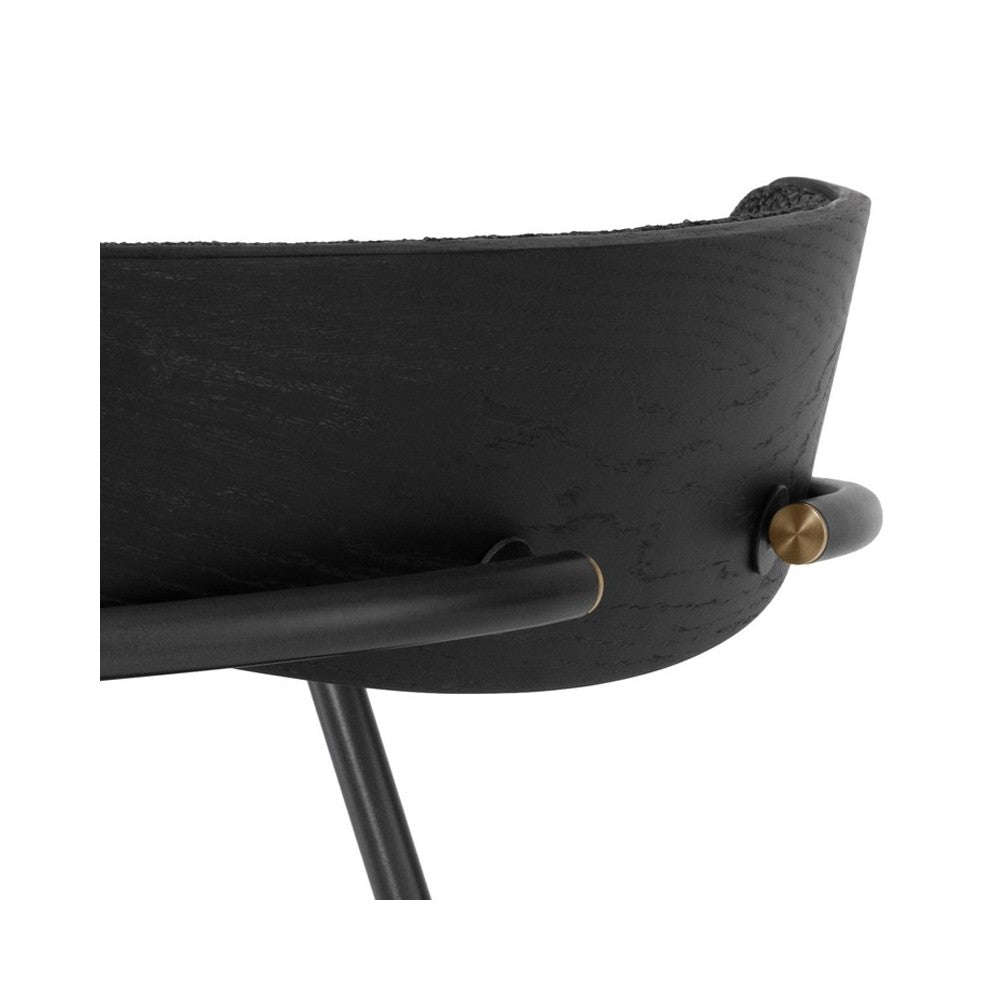 Gianni Activated Charcoal Fabric Counter Stool