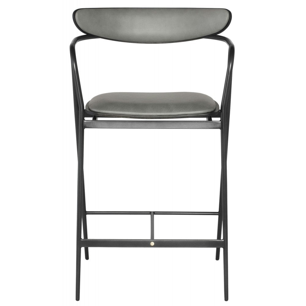 Gianni Dove Leather Counter Stool