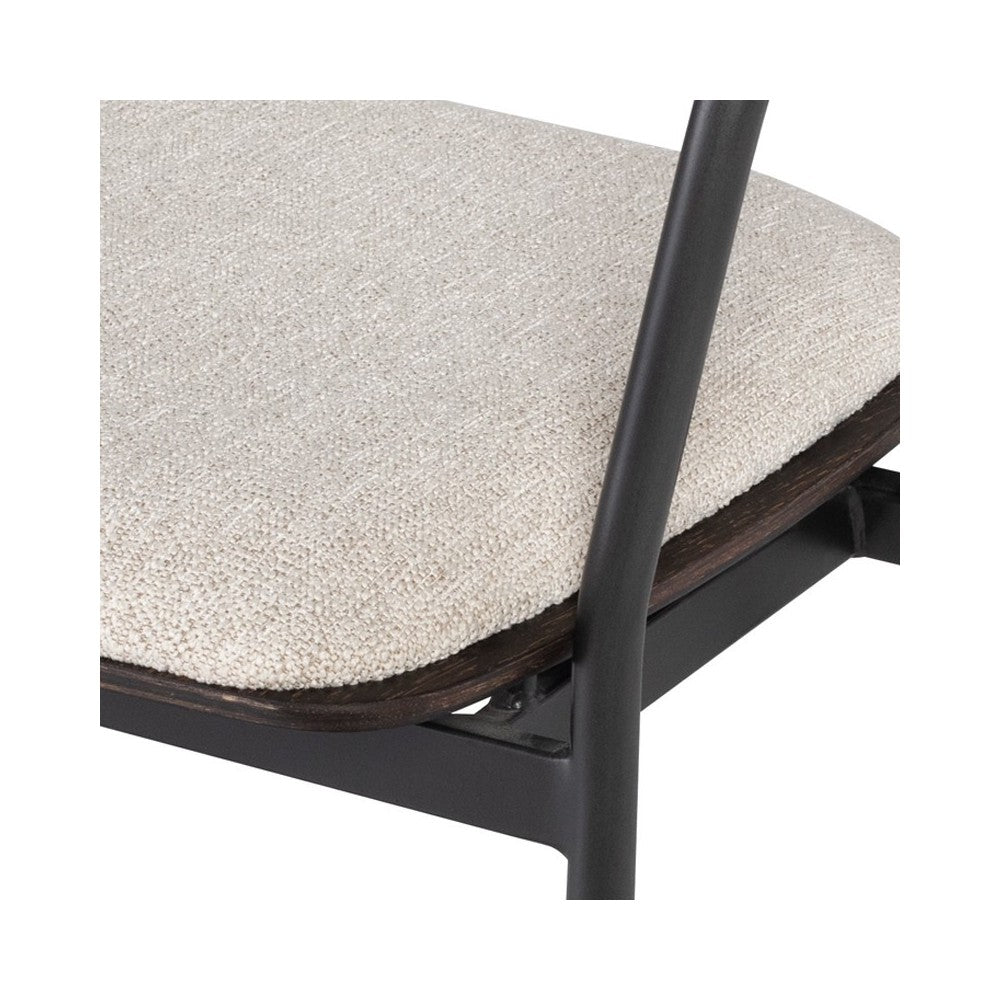 Gianni Shell Fabric Counter Stool
