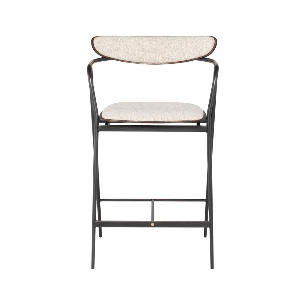 Gianni Shell Fabric Counter Stool