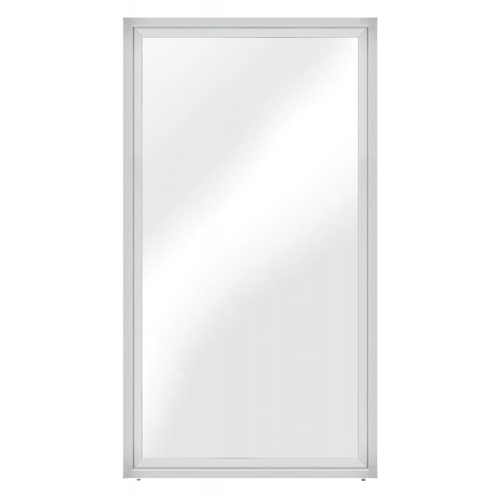 Glam Silver Metal Floor Mirror, HGDJ623