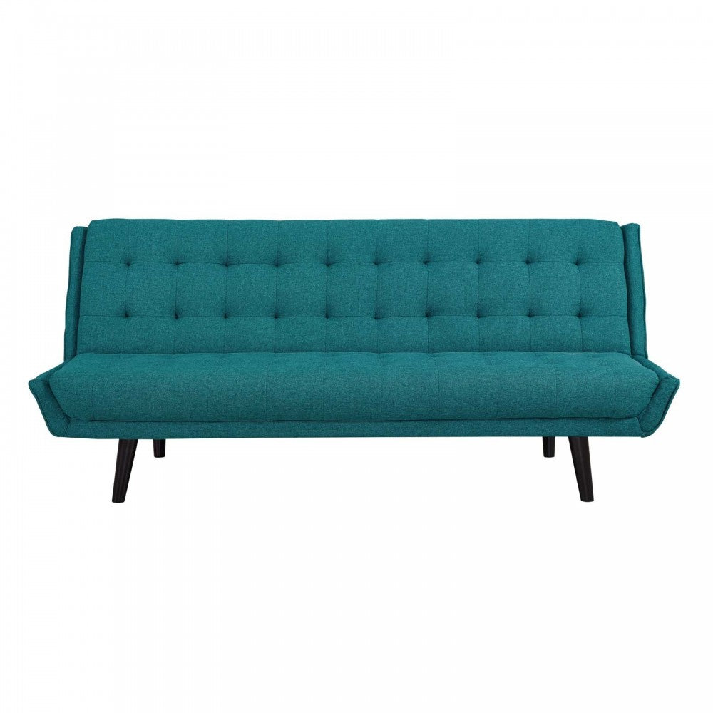 Glance Tufted Convertible Fabric Sofa Bed, White, EEI-3093-TEA