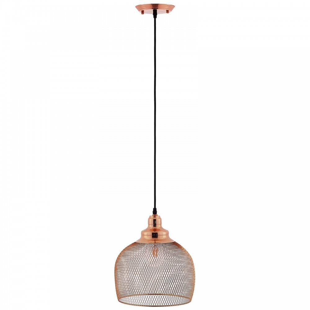 Glimmer Half-Sphere Rose Gold Pendant Light