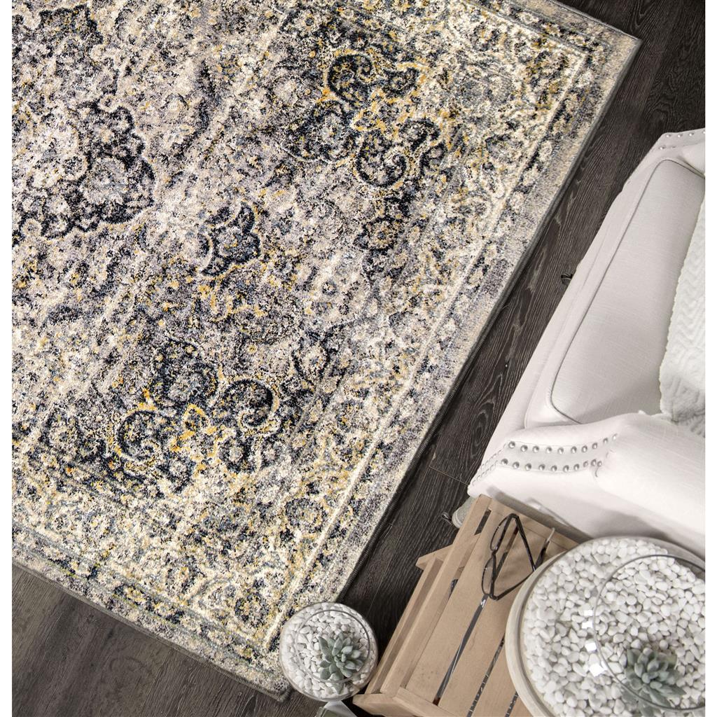 Palmetto Living Kelly Distressed Grey (6'7" X 9'6")