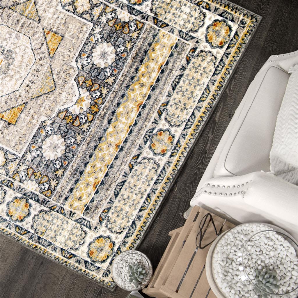 Palmetto Living Lagos Distressed Grey (7'10"x10'10")