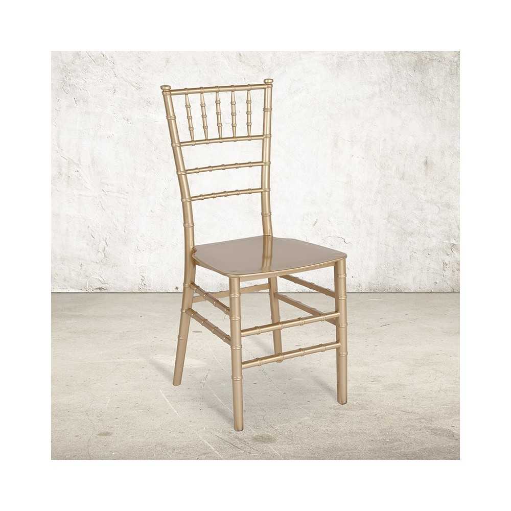Gold Resin Stacking Chiavari Chair