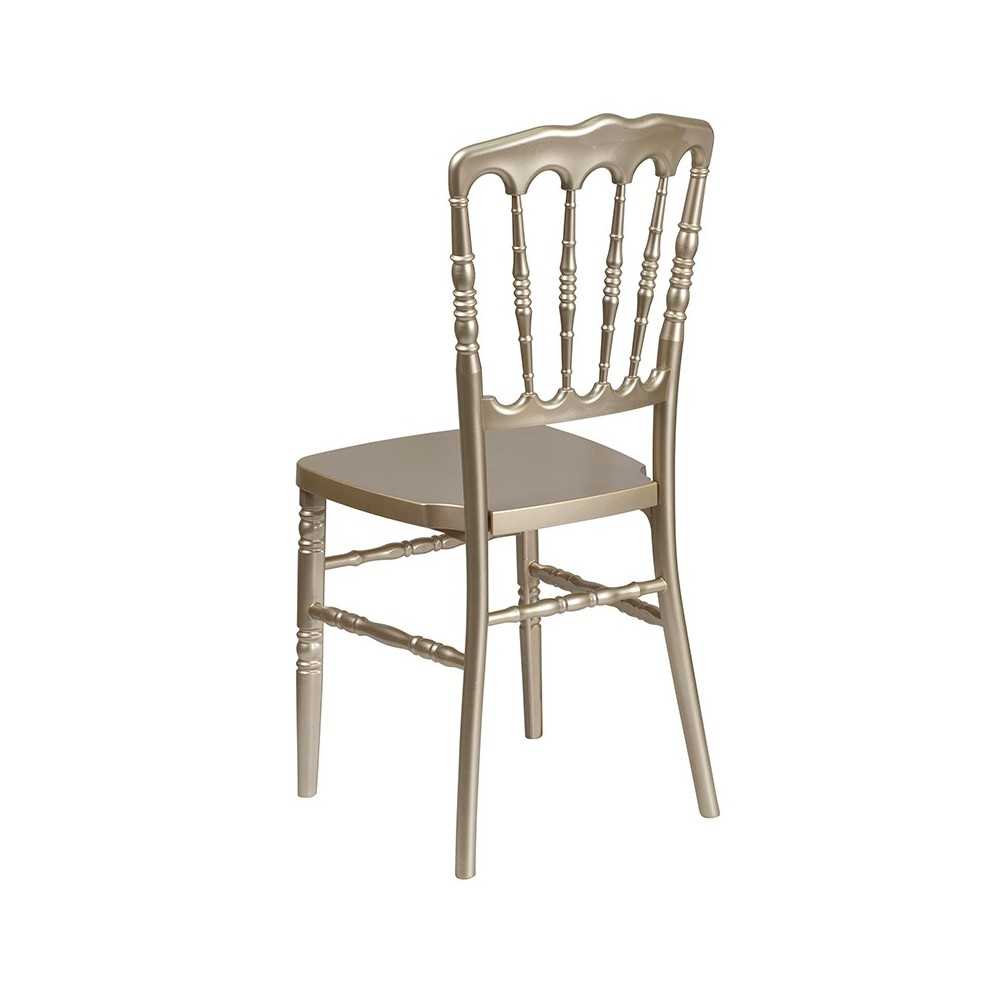 Gold Resin Stacking Napoleon Chair