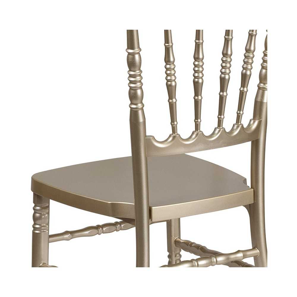Gold Resin Stacking Napoleon Chair