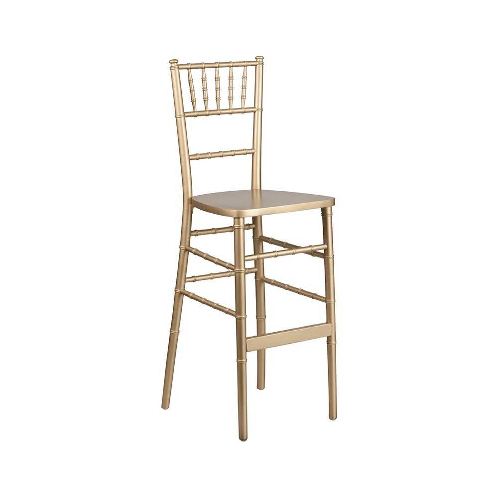 Gold Wood Chiavari Barstool