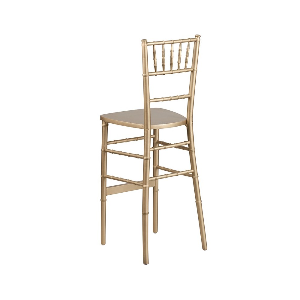 Gold Wood Chiavari Barstool