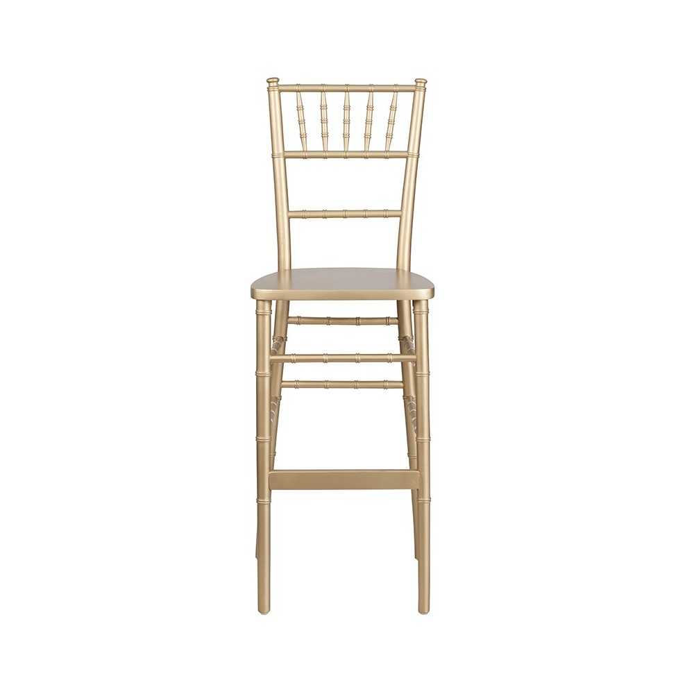 Gold Wood Chiavari Barstool