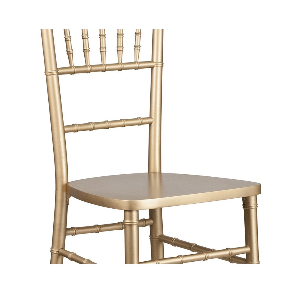 Gold Wood Chiavari Barstool