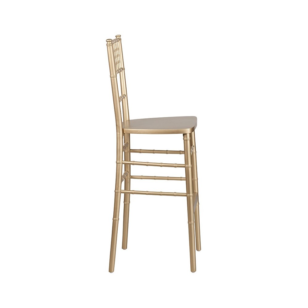 Gold Wood Chiavari Barstool