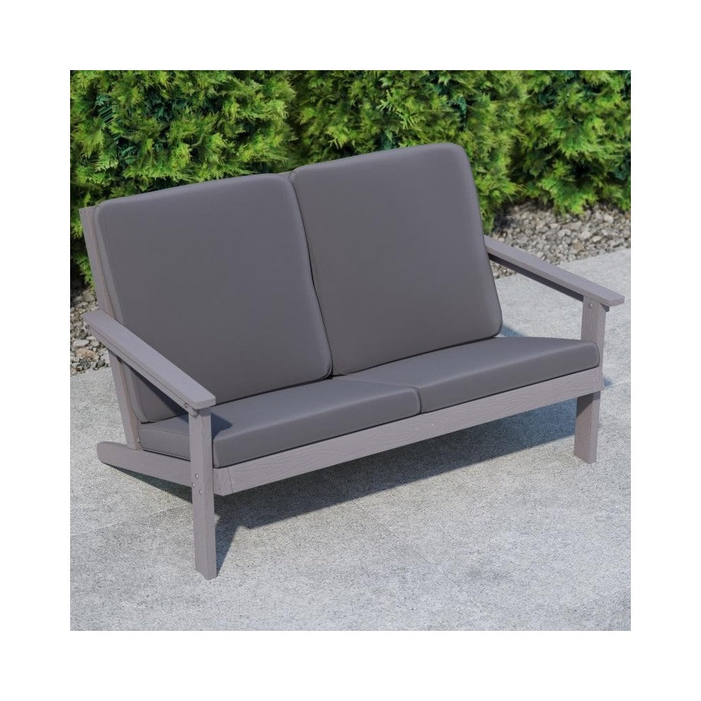 Gray/Gray Loveseat-Cushions