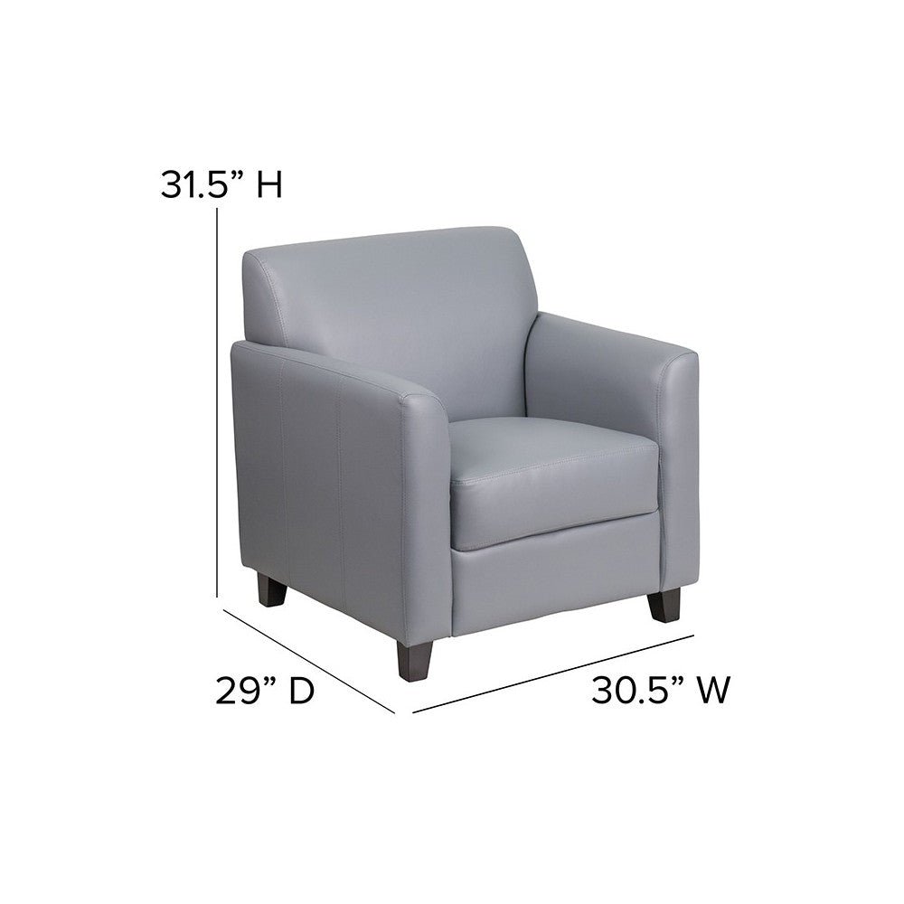 Gray LeatherSoft Chair