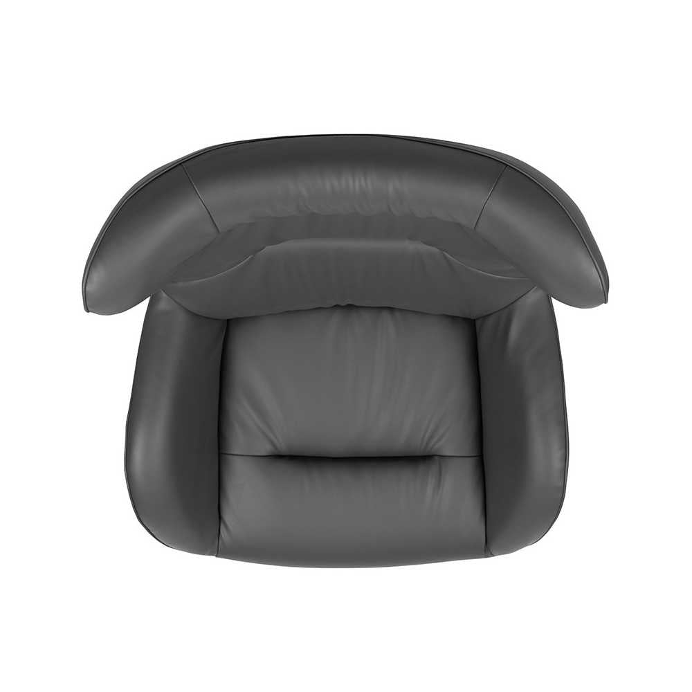 Gray LeatherSoft Swivel Wing Chair