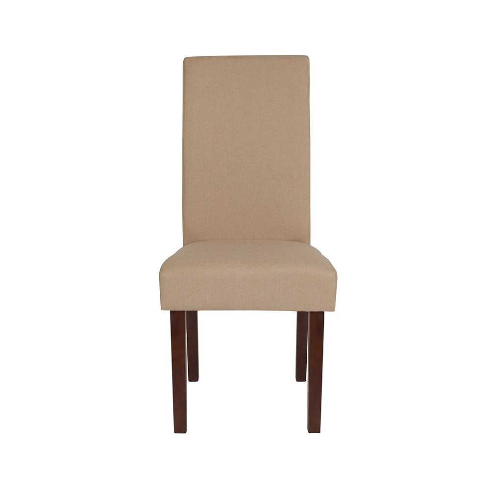 Greenwich Series Beige Fabric Parsons Chair