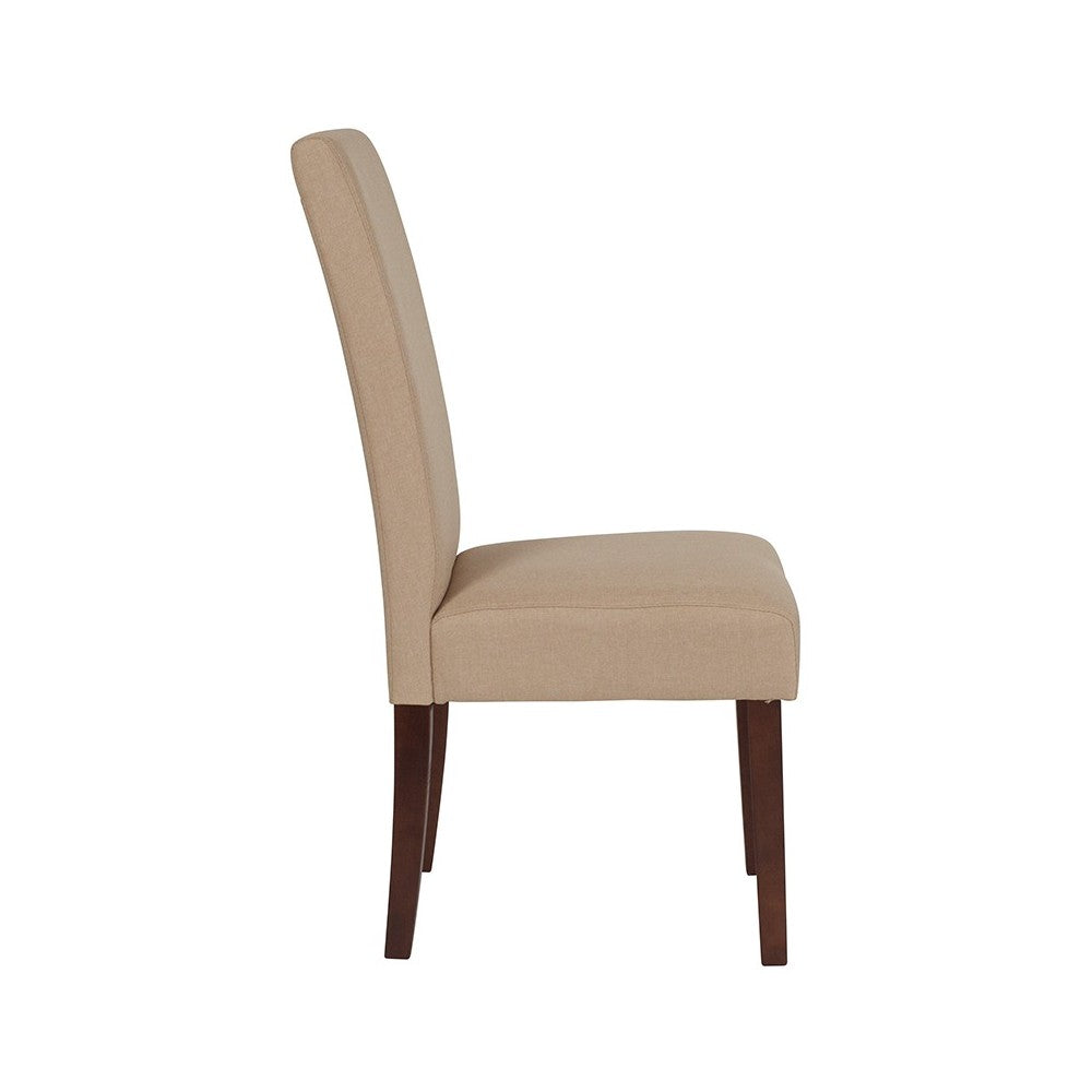 Greenwich Series Beige Fabric Parsons Chair