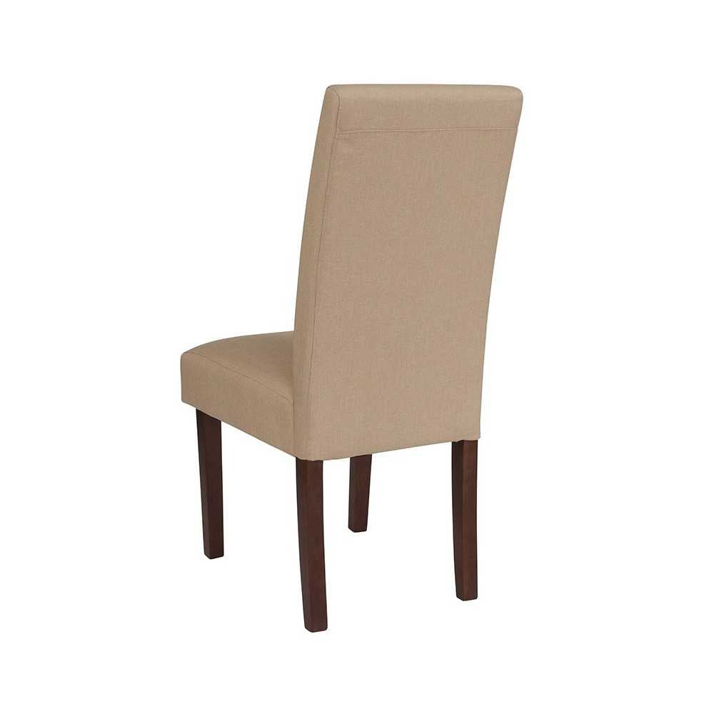 Greenwich Series Beige Fabric Parsons Chair