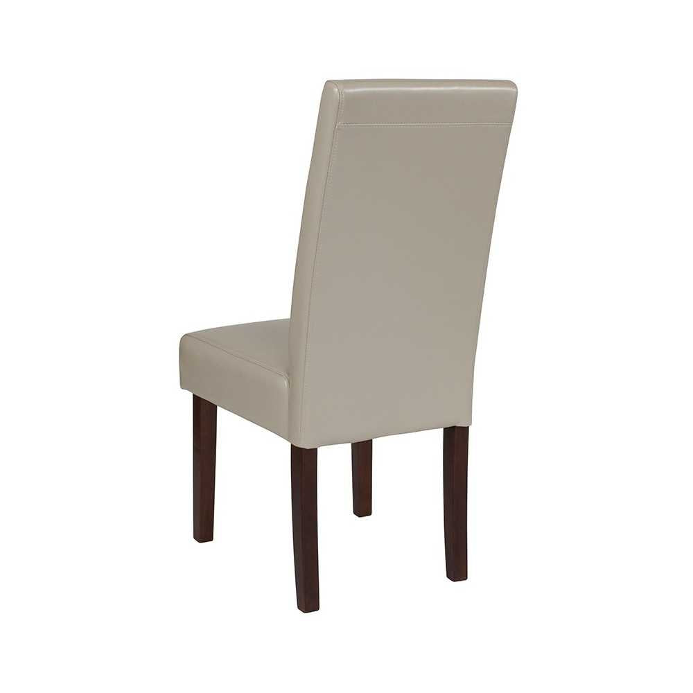 Greenwich Series Beige LeatherSoft Parsons Chair