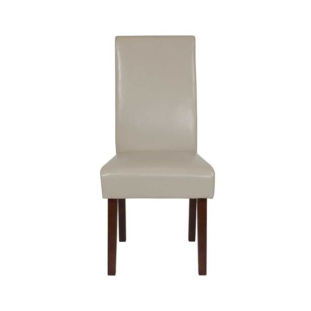 Greenwich Series Beige LeatherSoft Parsons Chair