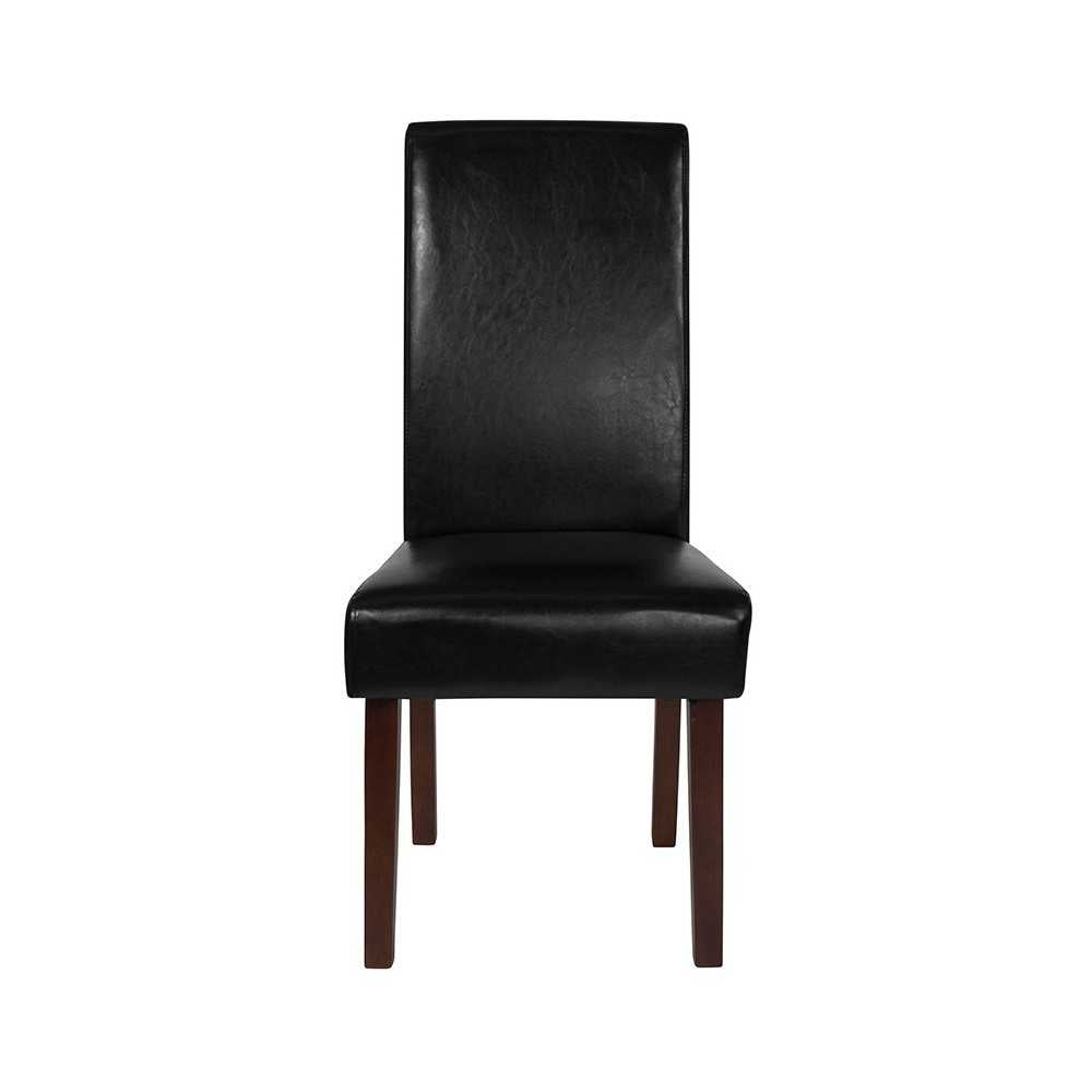 Greenwich Series Black LeatherSoft Parsons Chair