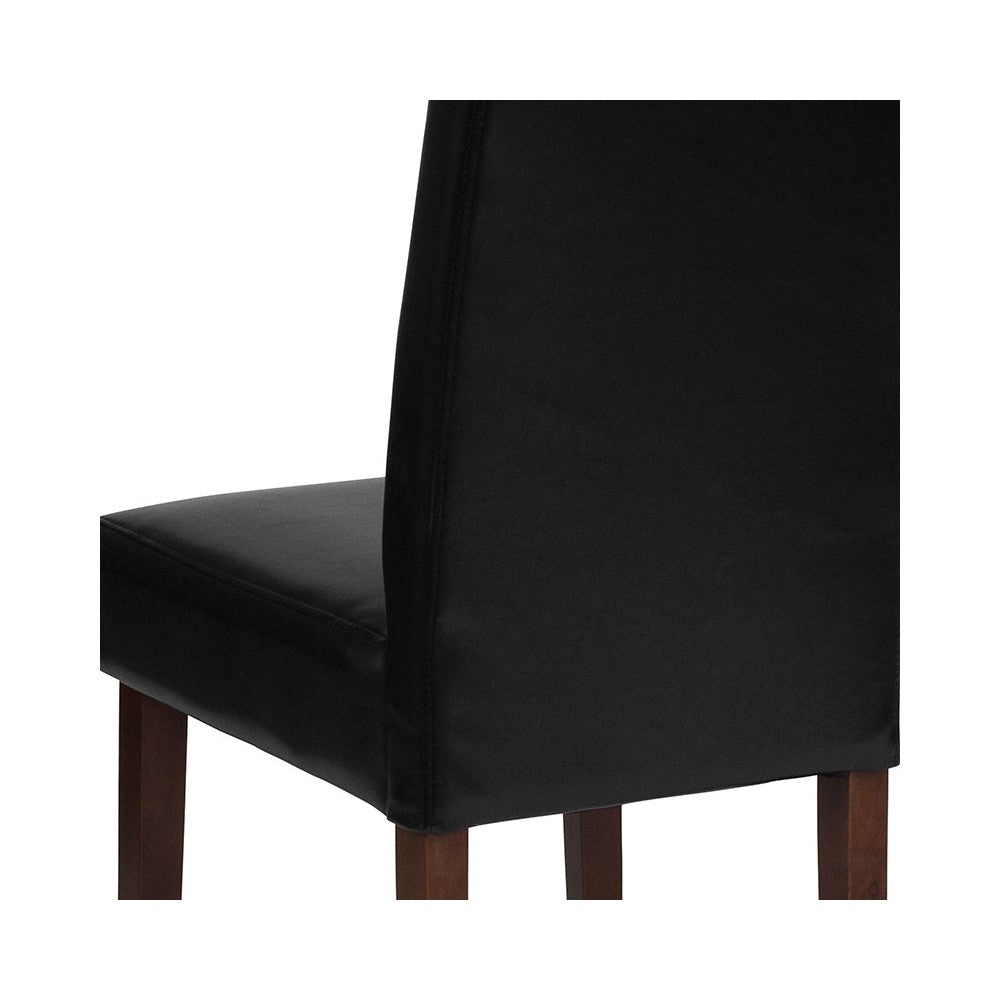Greenwich Series Black LeatherSoft Parsons Chair
