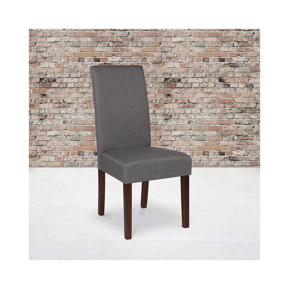 Greenwich Series Light Gray Fabric Parsons Chair
