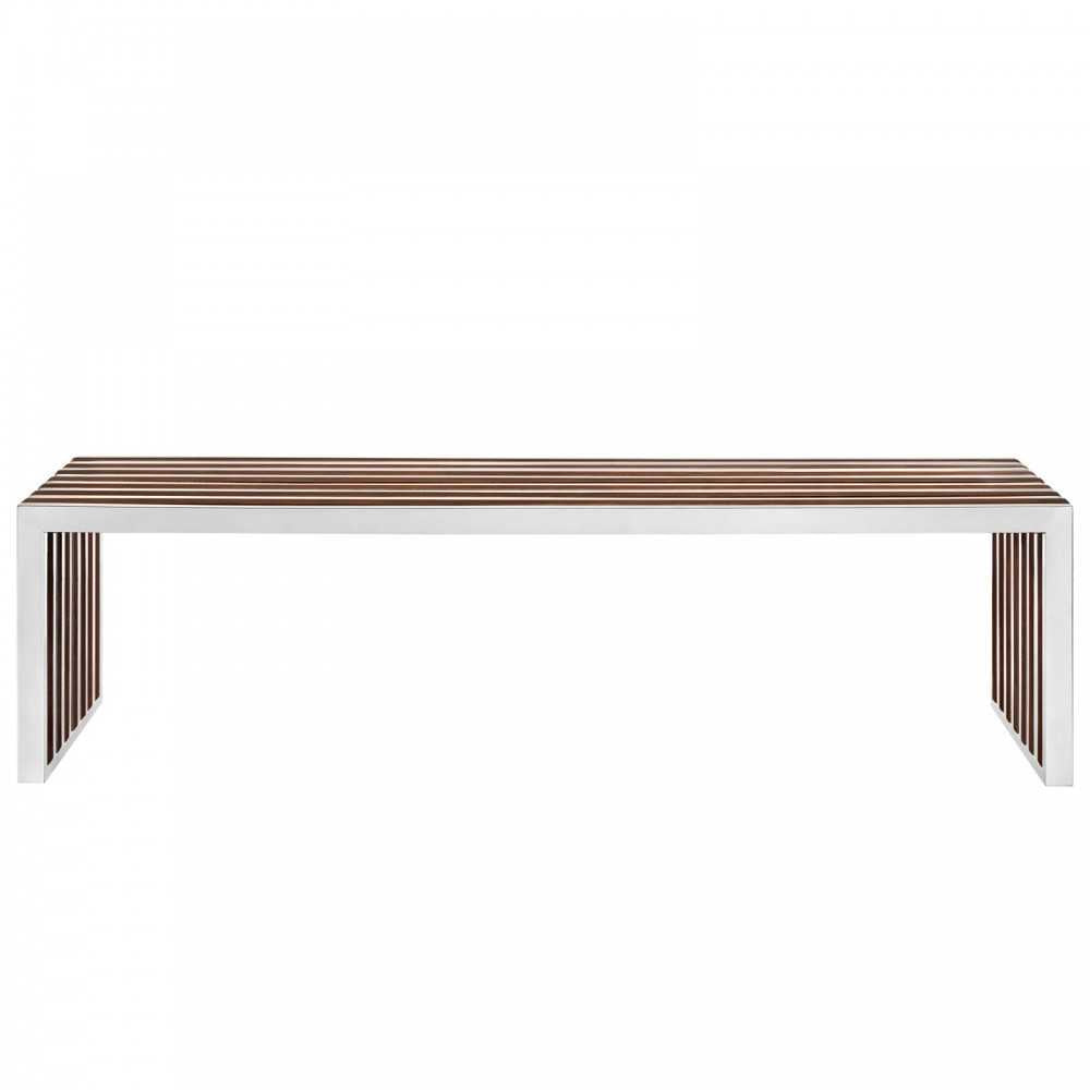 Gridiron Large Wood Inlay Bench