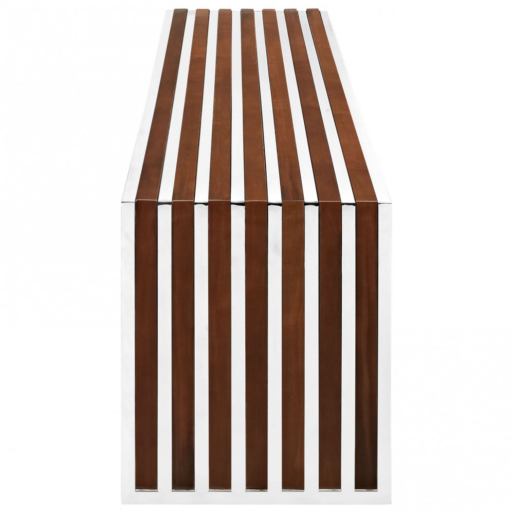 Gridiron Large Wood Inlay Bench