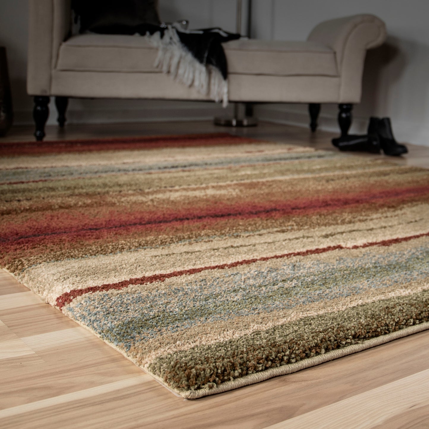 Orian Wild Weave Dusk To Dawn Multi 79"X116"