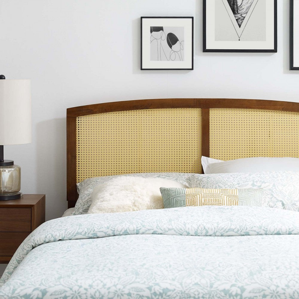 Halcyon Cane King Headboard, Walnut