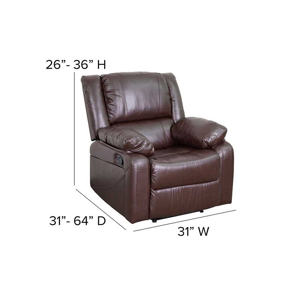 Harmony Series Brown LeatherSoft Recliner