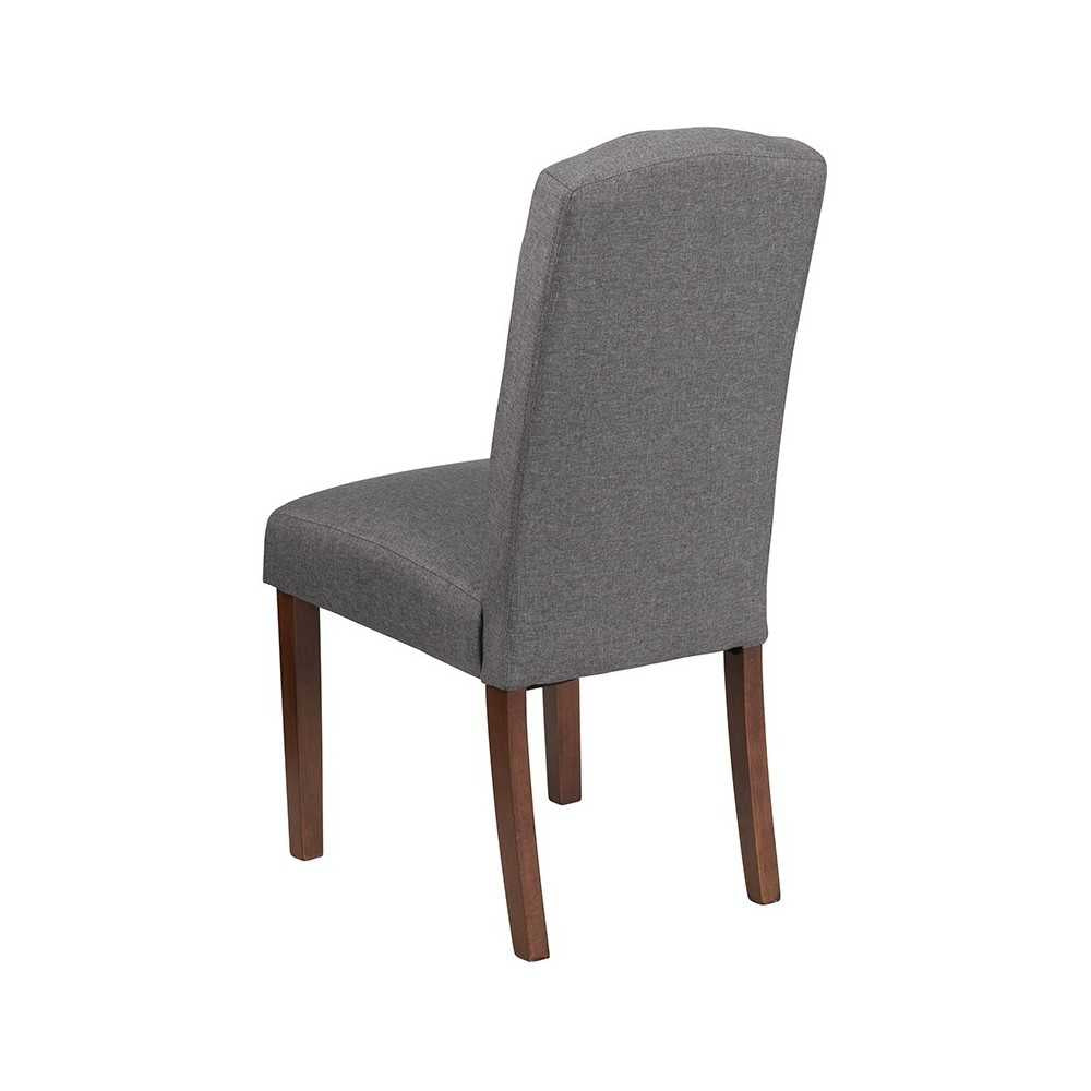 HERCULES Grove Park Series Gray Fabric Tufted Parsons Chair