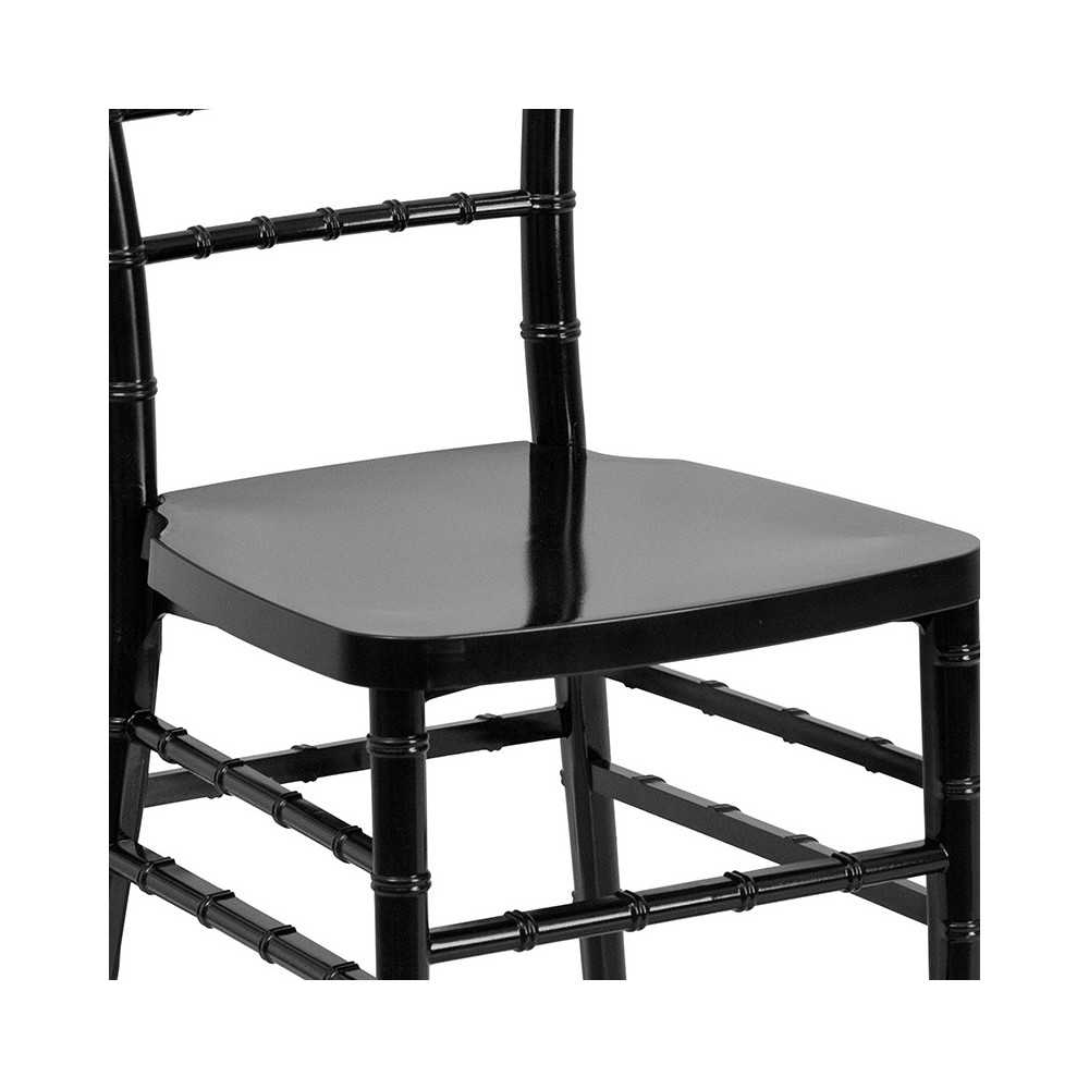 HERCULES PREMIUM Series Black Resin Stacking Chiavari Chair