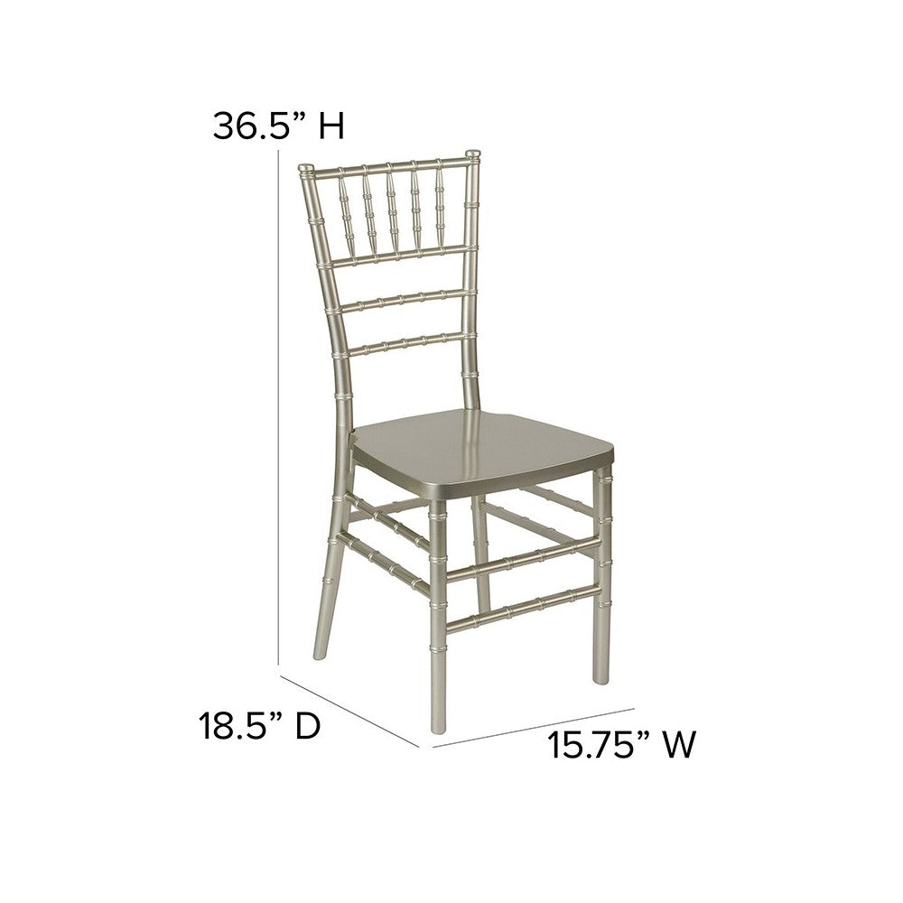 HERCULES PREMIUM Series Champagne Resin Stacking Chiavari Chair