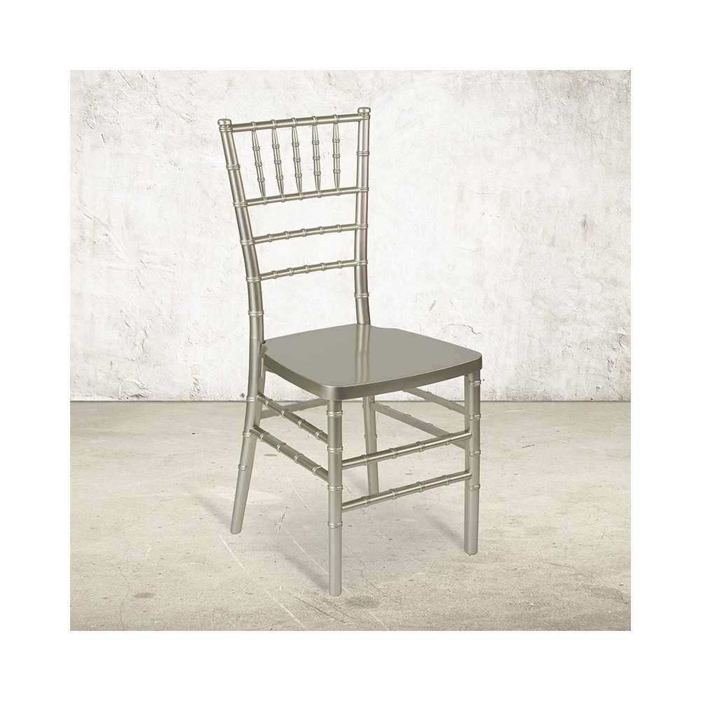 HERCULES PREMIUM Series Champagne Resin Stacking Chiavari Chair