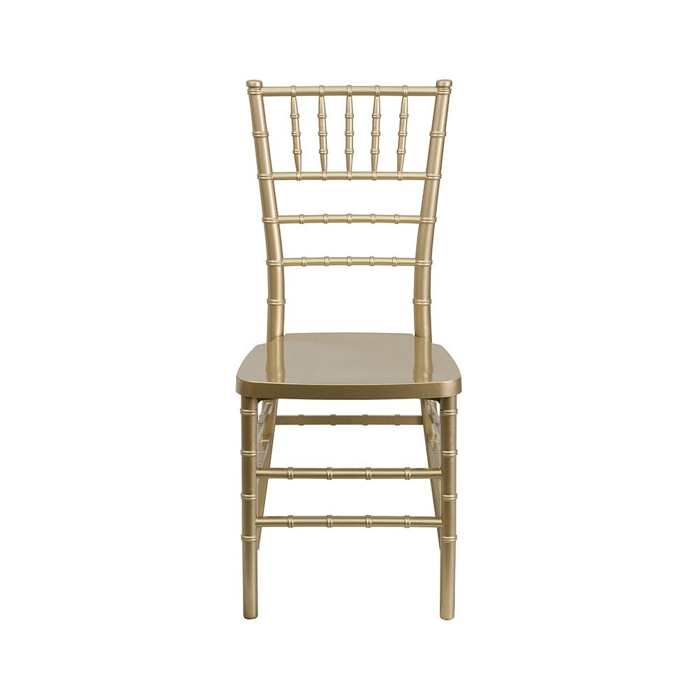 HERCULES PREMIUM Series Gold Resin Stacking Chiavari Chair
