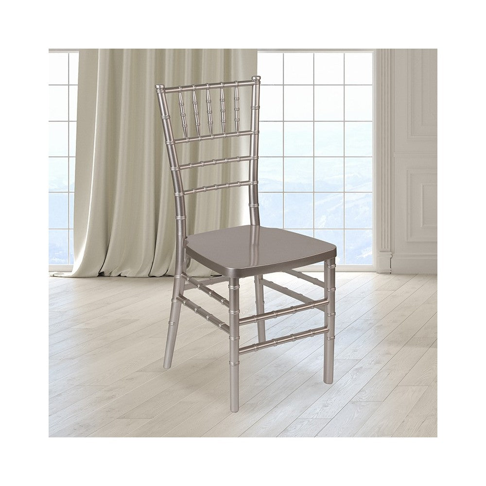 HERCULES PREMIUM Series Pewter Resin Stacking Chiavari Chair