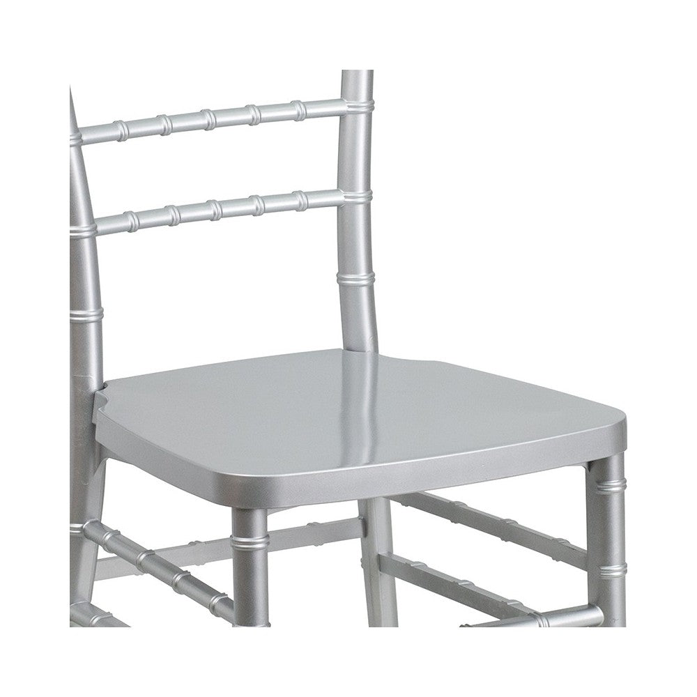 HERCULES PREMIUM Series Silver Resin Stacking Chiavari Chair