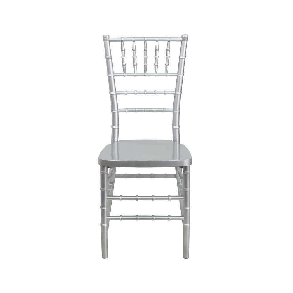 HERCULES PREMIUM Series Silver Resin Stacking Chiavari Chair