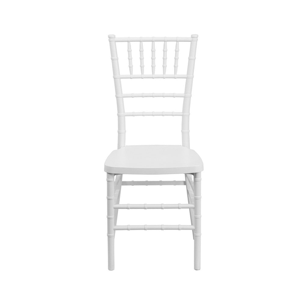 HERCULES PREMIUM Series White Resin Stacking Chiavari Chair