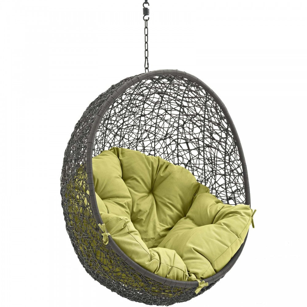 Hide Outdoor Patio Swing Chair Without Stand, Gray Peridot