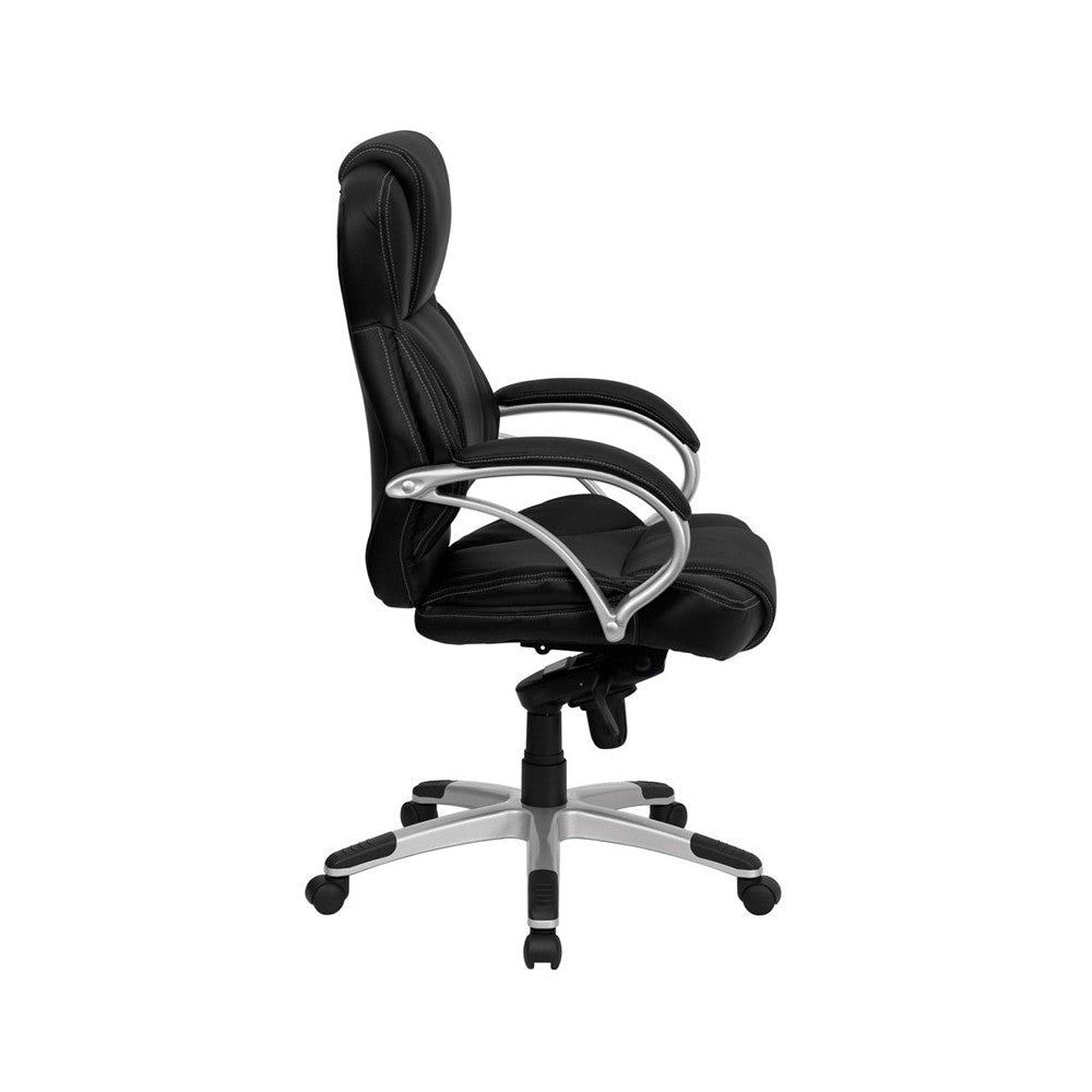 High Back Black LeatherSoft Contemporary Executive Swivel Ergonomic Office Chair