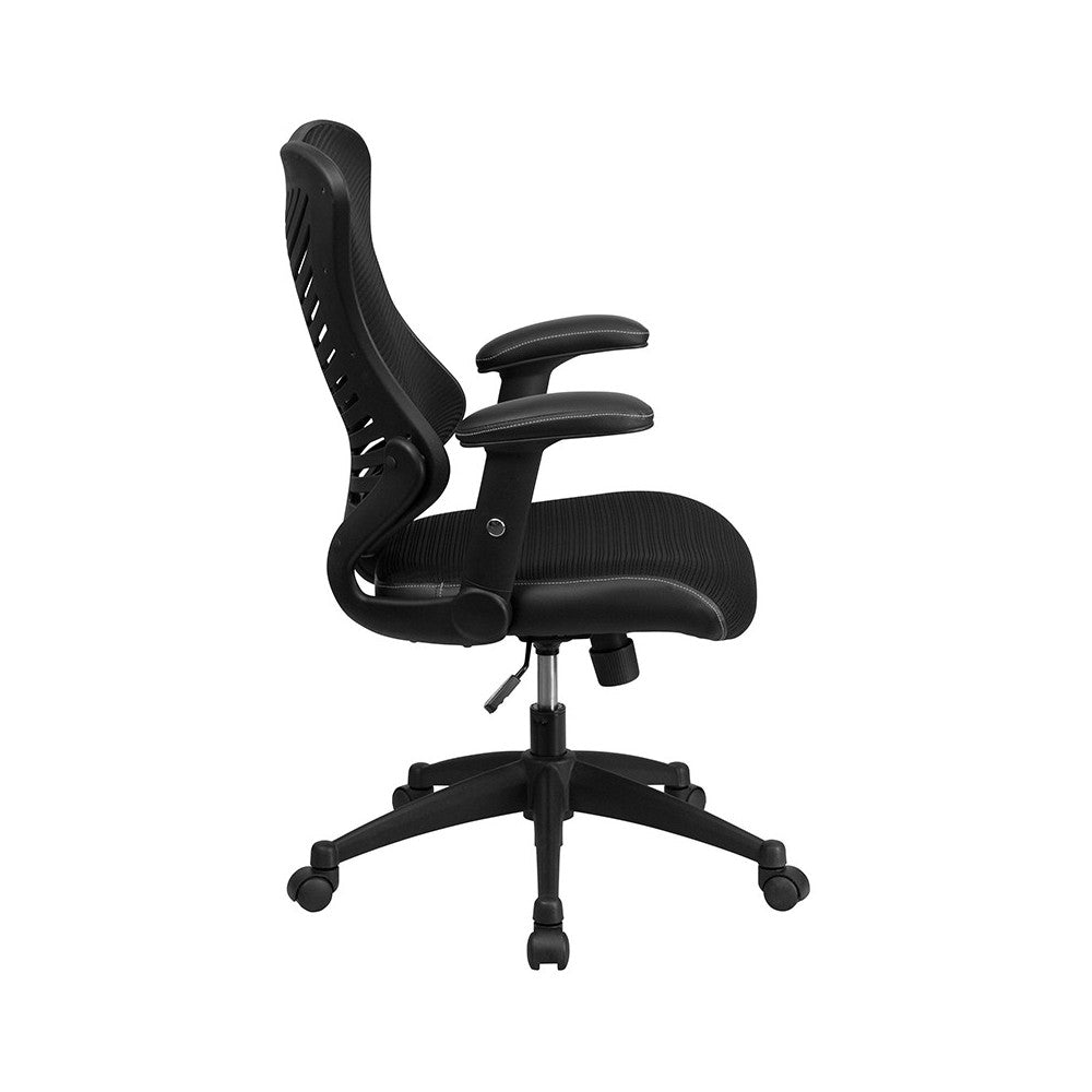 High Back Designer Black Mesh Executive Swivel Ergonomic Office Chair with Adjustable Arms