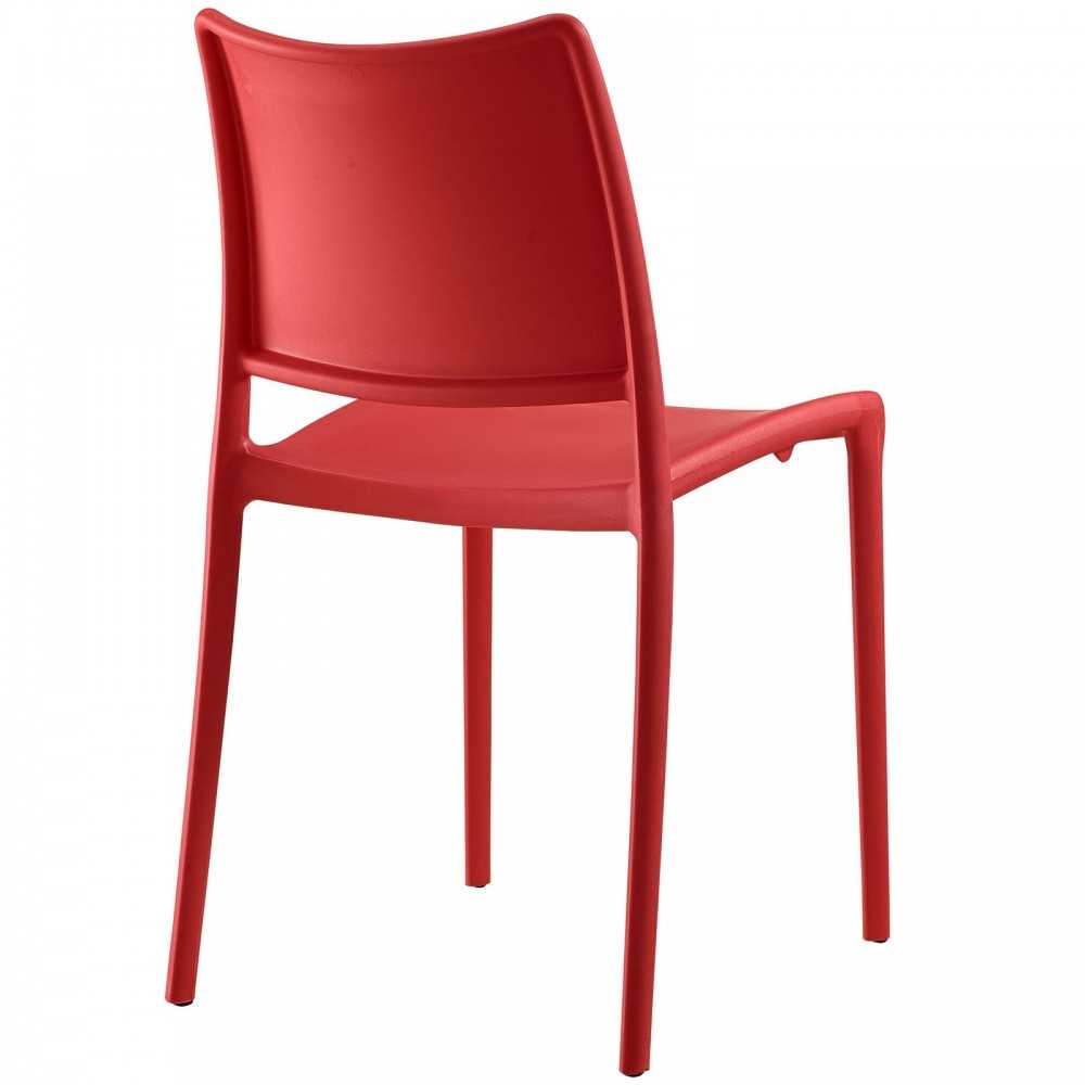 Hipster Dining Side Chair Set of 4, Red