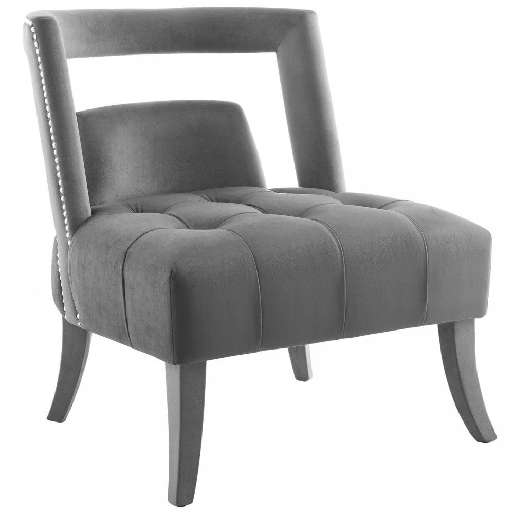 Honor Armchair Performance Velvet Set of 2, Gray